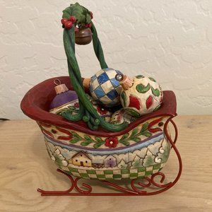 Jim Shore Christmas sleigh